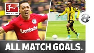 All Goals between Dortmund and Frankfurt on Matchday 29 - Reus, Aubameyang & Co.