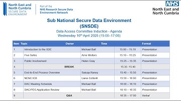 Webinar | NENC SDE - Data Access Committee