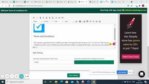 How to Set Terms and Conditions Checkbox in Shopify store
