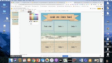 How to make a choice board quick video