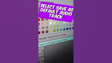 Save Your Favorite Tracks As Default In Ableton Live 11