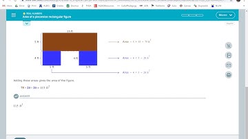 Area of a piecewise rectangular figure