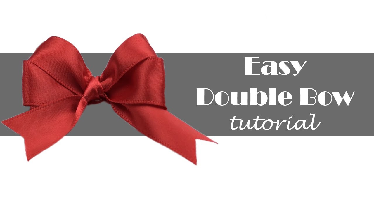 Easiest Double Ribbon Hair Bow Tutorial