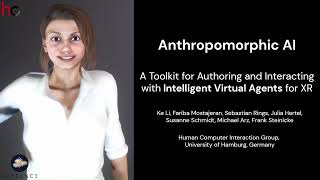 Anthropomorphic AI (Laval Virtual Showcase)