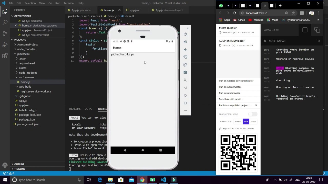 react native tutorial #2 (using navigation tool into your app) - YouTube