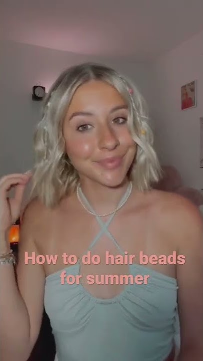  Hair beads tutorial #hairtutorial #shorthairstyles #hairtips # ...