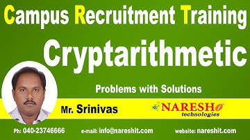 Cryptarithmetic - Problems with Solutions | CRT Tutorial