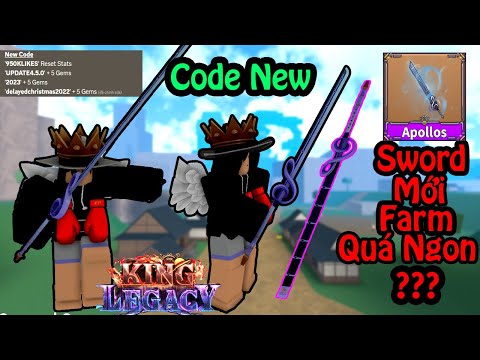 King Legacy Update 4.5  Hướng Dẫn Cách Sở Hữu Sword Siêu Phẩm Mới Farm Cực  Ngon Và Tất Cả Code Mới 