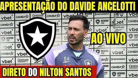 COLETIVA DO DAVIDE ANCELOTTI AO VIVO - DIRETO DO NILTON SANTOS - COLETIVA DO BOTAFOGO AO VIVO
