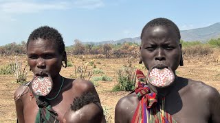 SEE WHY DO THESE TRIBES GET DISC IN THE MOUTH? /Mursi Tribe