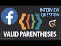 Valid Parentheses - LeetCode 20