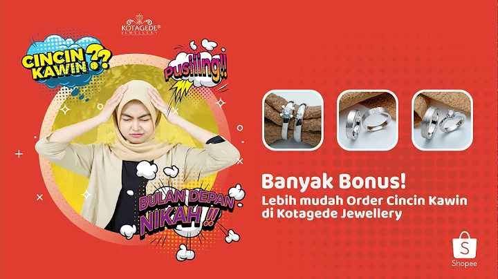 Produk Cincin Kawin KOTAGEDE JEWELLERY kini telah tersedia di SHOPEE