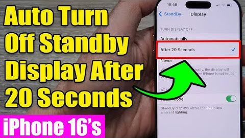 📱iPhone 16/16 Pro Max: How to Auto Turn Off Standby Display After 20 Seconds | iOS 18 Guide