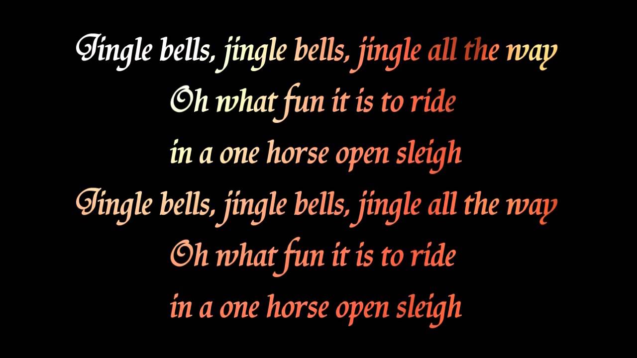 jingle bells karaoke with lyrics - C major instrumental music - YouTube