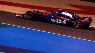 Pierre Gasly celebrates P5 - Bahrain GP 2018