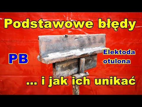 Podstawowe błędy podczas spawania elektrodą otuloną,Spoiny pachwinowe PB,Rozwiązanie problemu.