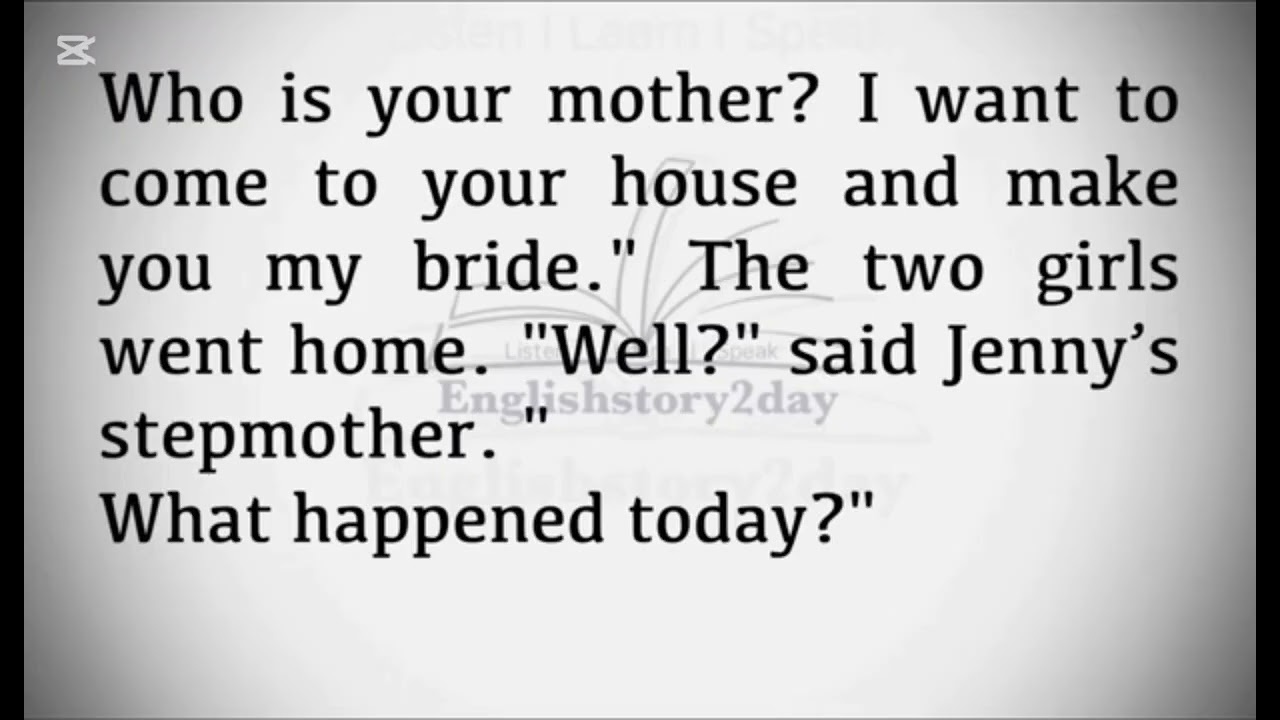 English listening story through story ( stepmother)@@@@@