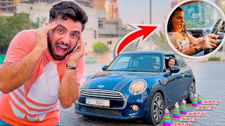 اول مرة اختي تسوق السيارة اتحديتها على فلوس