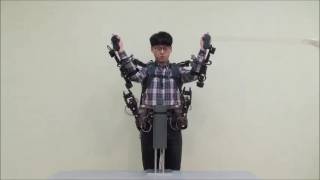 Dual arm robot control utilizing exoskeletal master device(Task space control)