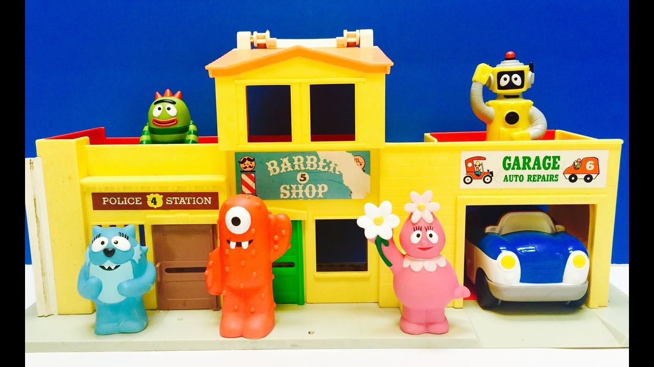 YO GABBA GABBA Toys Visit Car Repair Garage! YouTube