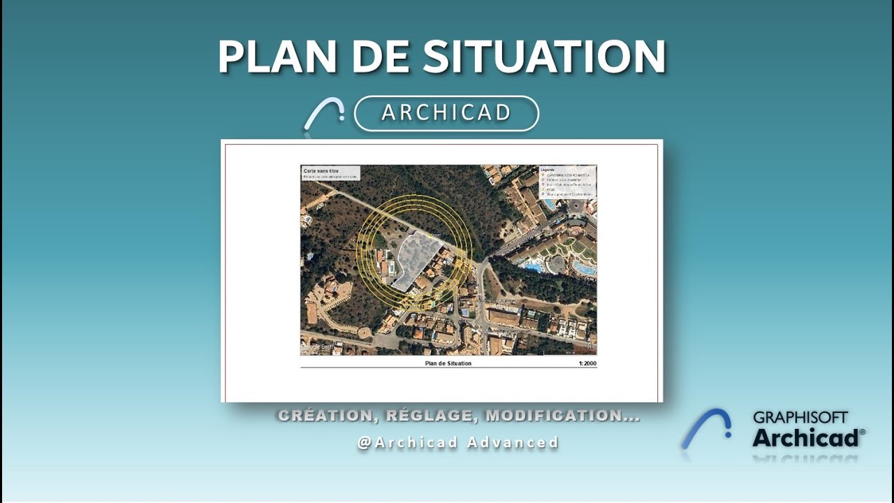 Plan de Situation sur #ArchiCAD.