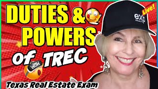 2023 | Duties & Powers of TREC | Texas Real Estate Exam | YouTube AgentPrep!