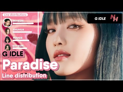 (G)I-DLE - 'Paradise' (Line Distribution Color Coded) @nawaii_k