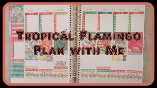 Tropical Flamingo Themed Plan with Me