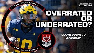 Which Teams are Overrated or Underrated? 👀 | Countdown to Gameday 🏈