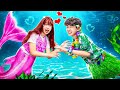 My girlfriend is little mermaid  funny stories about baby doll family