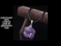 1PC Natural Crystal Rough Stone Amethyst Pendant Energy Healing Gemstone Amethyst Necklace Charms Ch
