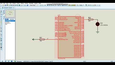 First project: Blink led using PIC16f877a
