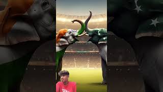 #india 🇨🇮vs #pakistan 🇨🇨Beautiful battel between of Indian and Pakistanielephant's#ai#elephant