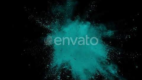 Super Slow Motion Shot of Color Powder Explosion Isolated on Black Background | Stock Footage - ...