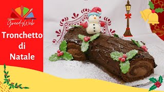 Tronchetto Di Natale Con Ganache Al Cioccolato.Tronchetto Di Natale Con Ganache Al Cioccolato Youtube
