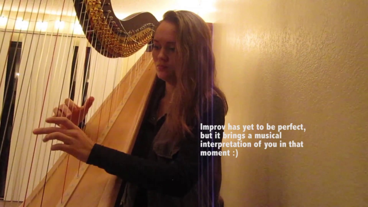 Harp Lesson #Improv Sample - YouTube
