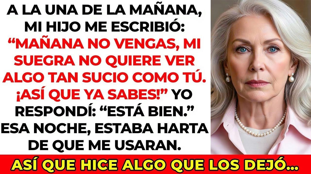 Mi hijo me dijo ‘Mi suegra no quiere ver algo tan sucio como tú en Navidad’. Les hice arrepentirse…