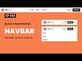 Build a Responsive Navbar with HTML, CSS, and JavaScript