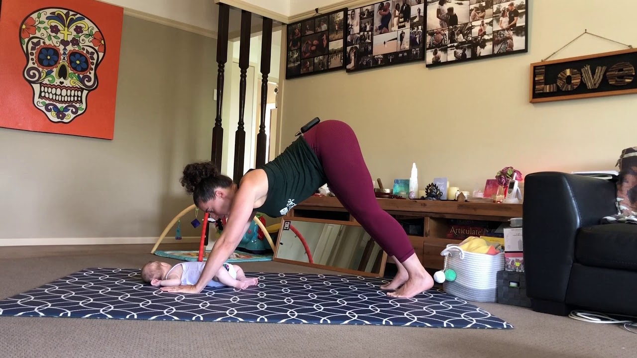 15minute Mums and Bubs Yoga Session 1 YouTube