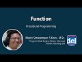 Function | Pemrograman Prosedural | Bahasa Indonesia