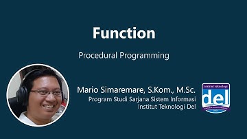Function | Pemrograman Prosedural | Bahasa Indonesia