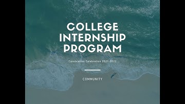 College Internship Program - Community (2021-2022)