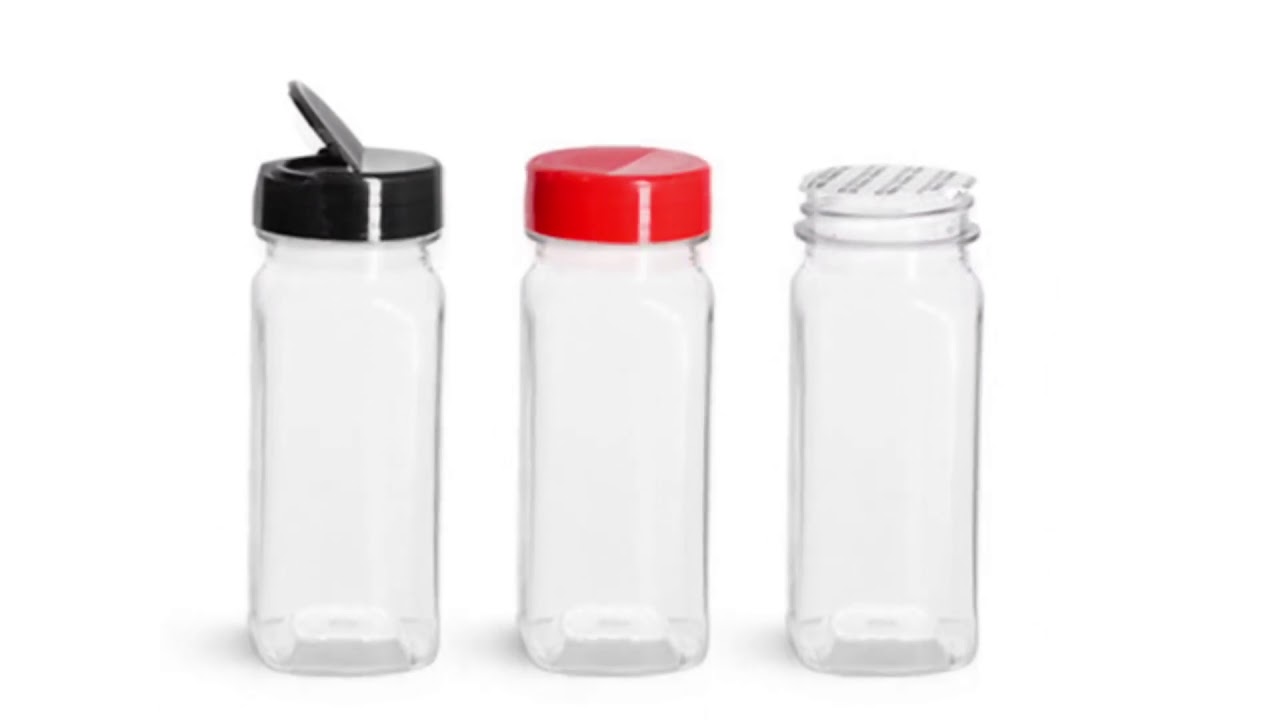 Square Spice Bottles Wholesale | Oshaka Plastic