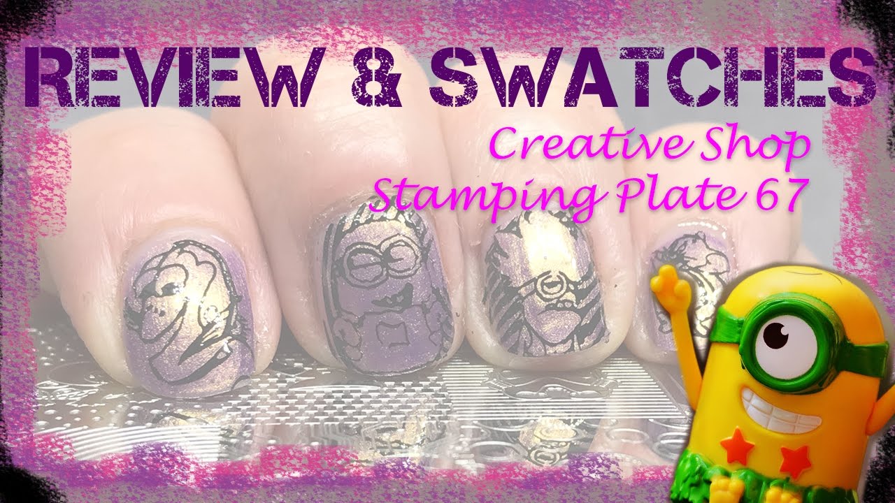 Creative Shop Stamping Plate 67 - Review and swatches