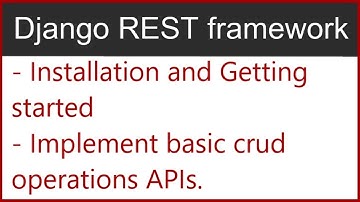 2 | Getting started implementing CRUD APIs with Django Rest Framework | by Hardik Patel