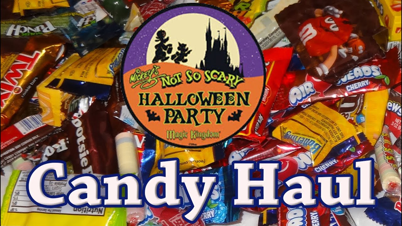 Walt Disney Halloween Candy Haul PART 2 from Mickey's Not So Scary Halloween Party 2015
