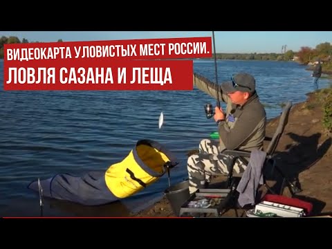 Ловля сазана и леща \ Видеокарта уловистых мест России