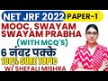 Mooc swayam swayam prabha with mcqs explained by shefali mishra i ugc net 2022 i 100 sure topic