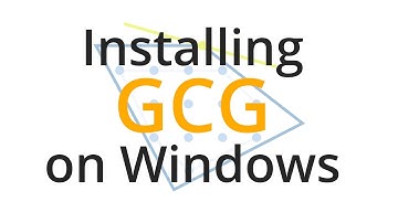Windows Installation of GCG and the SCIP Optimization Suite (Tutorial)