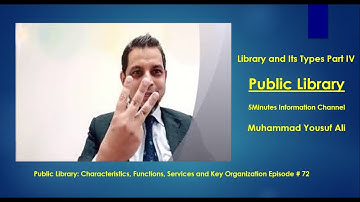 Public Library | Public Library Functions and Services | Types of Library | 5Minutes Info Ch  Ep 72